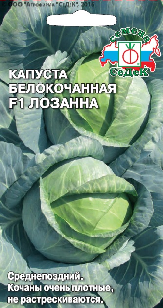 Капуста Лозанна F1 (б/к)