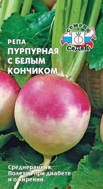 Репа Пурпурная с белым кончиком