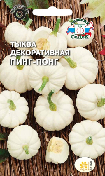 Тыква декоративная Пинг-понг